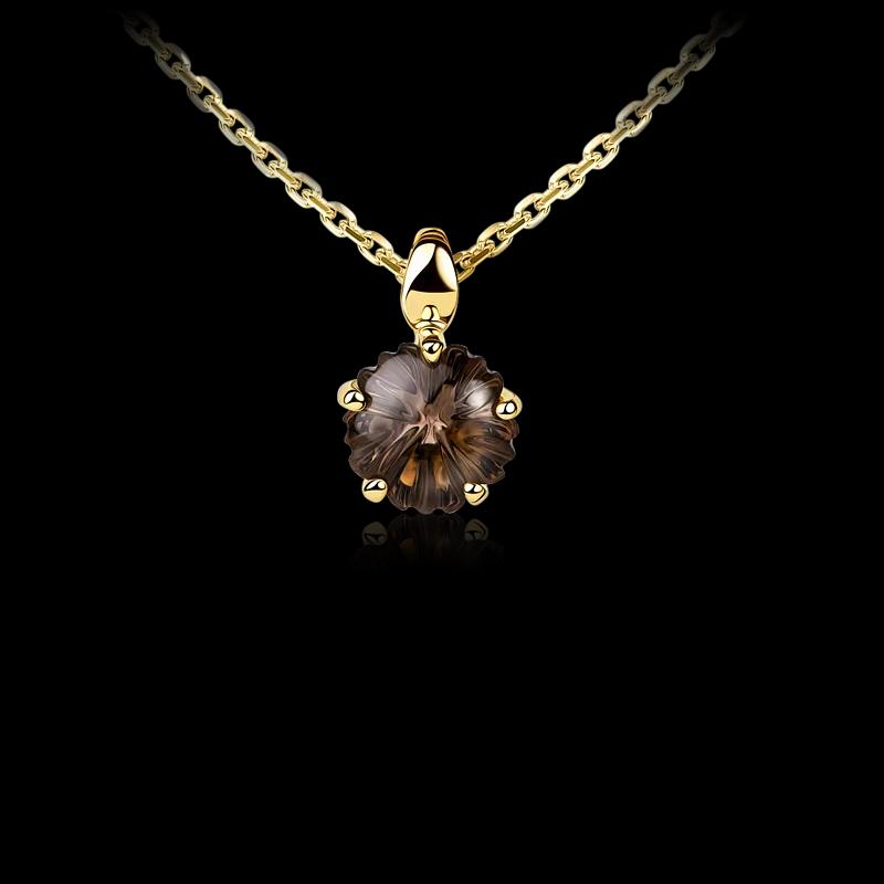 Подвеска с раухтопазом