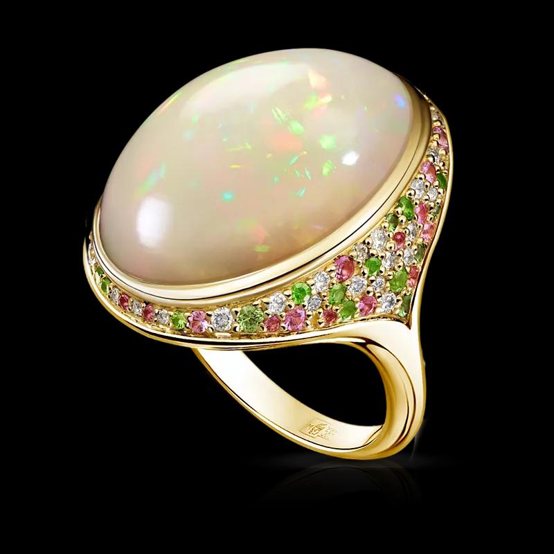 Кольцо с опалом