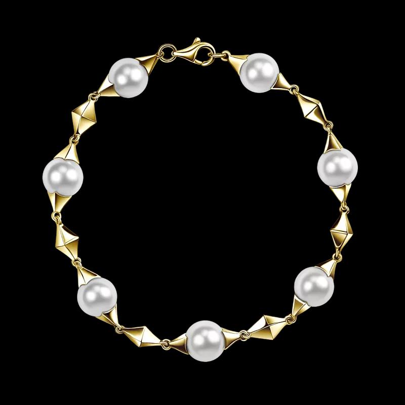 Браслет с белым жемчугом