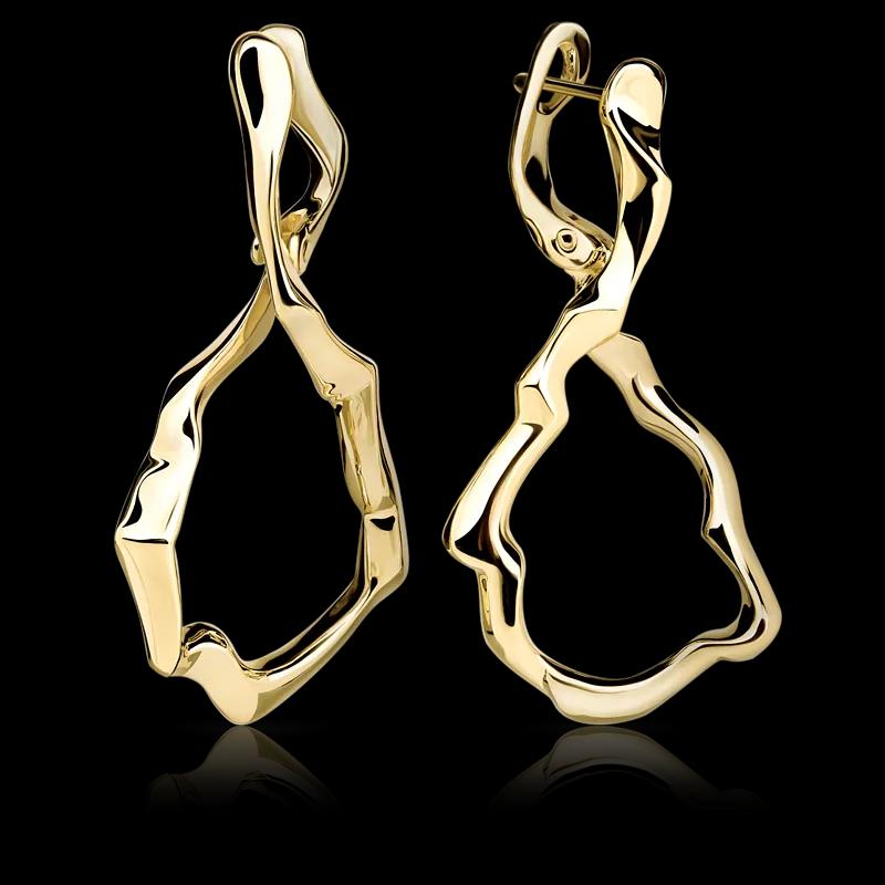 Золотые серьги INFINITY