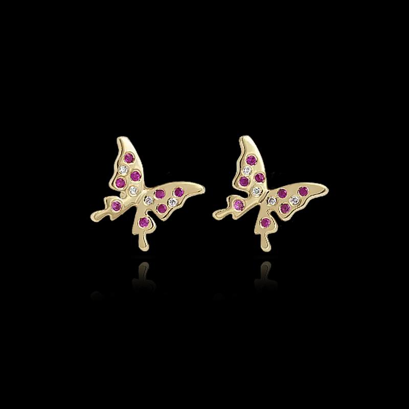  Серьги BUTTERFLIES
