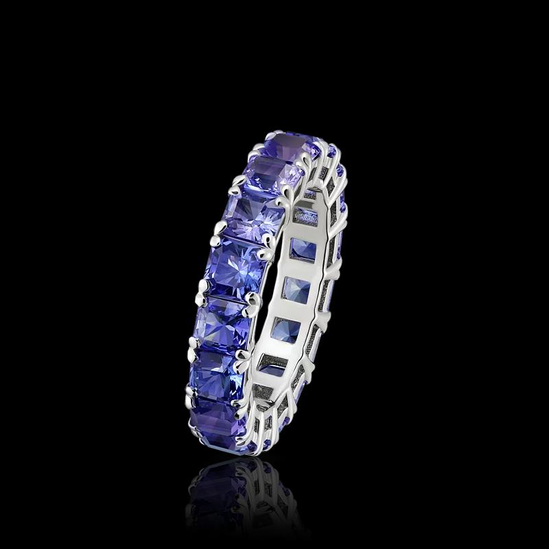 Кольцо с танзанитами