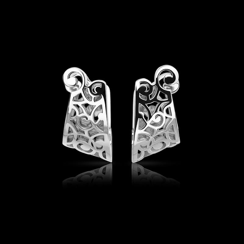 Серьги из белого золота