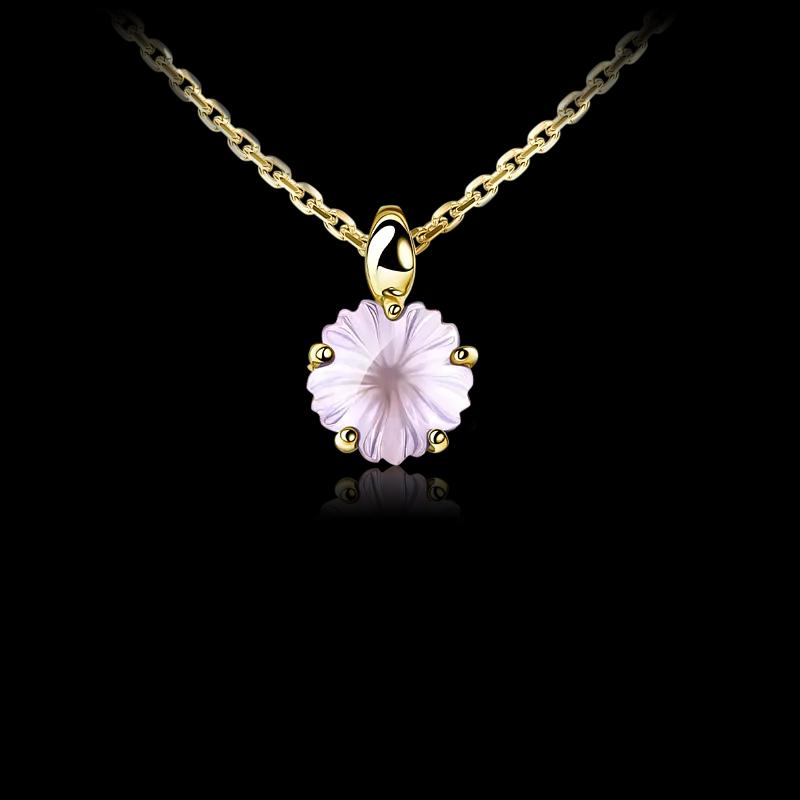 Подвеска с лавандовым кварцем