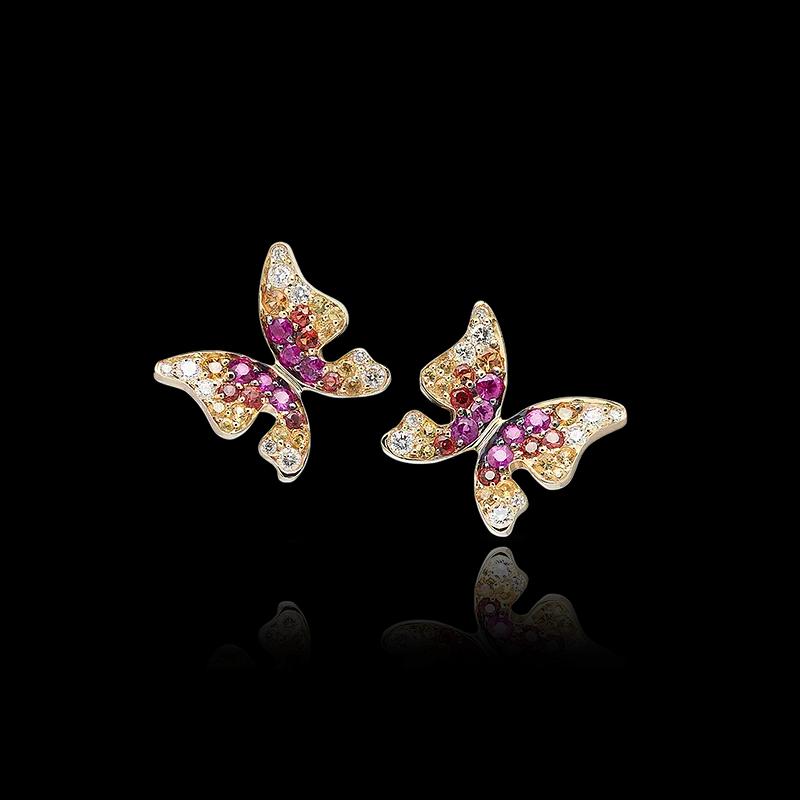 Серьги BUTTERFLIES