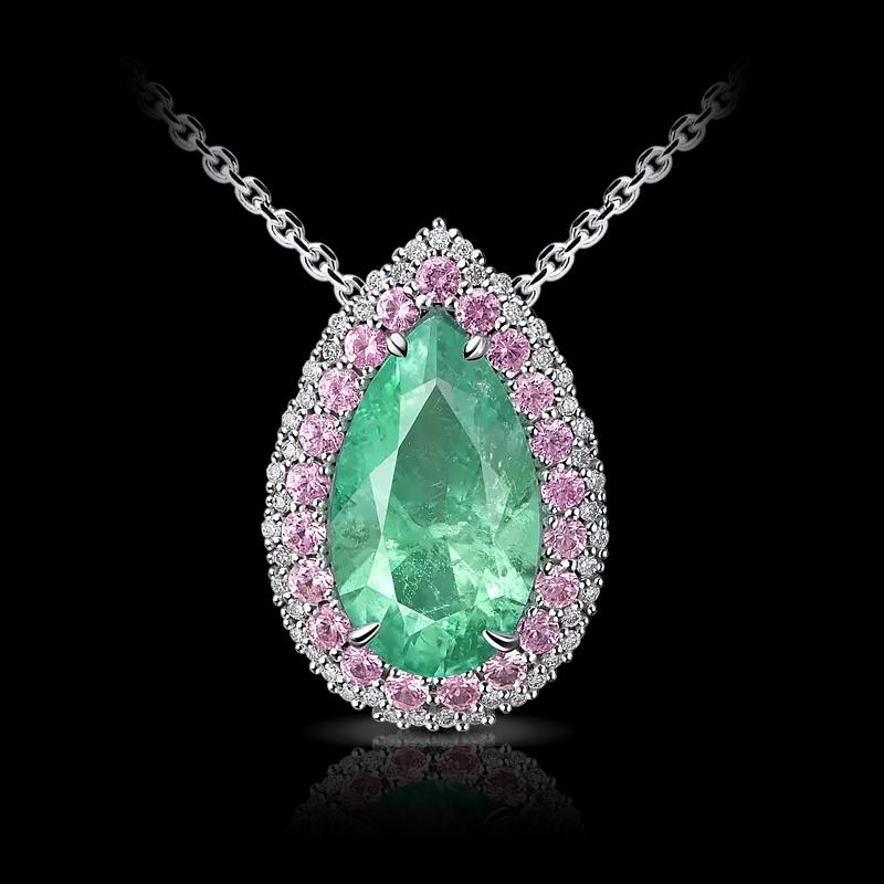 Подвеска с Уральским изумрудом