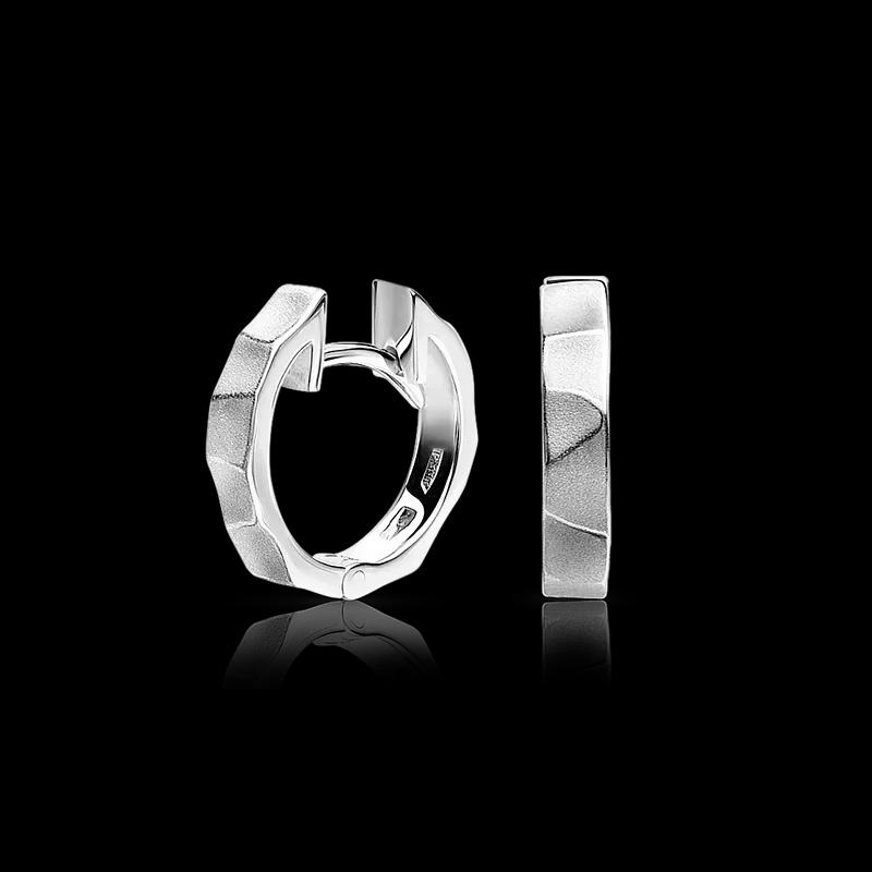 Серьги из фактурного золота