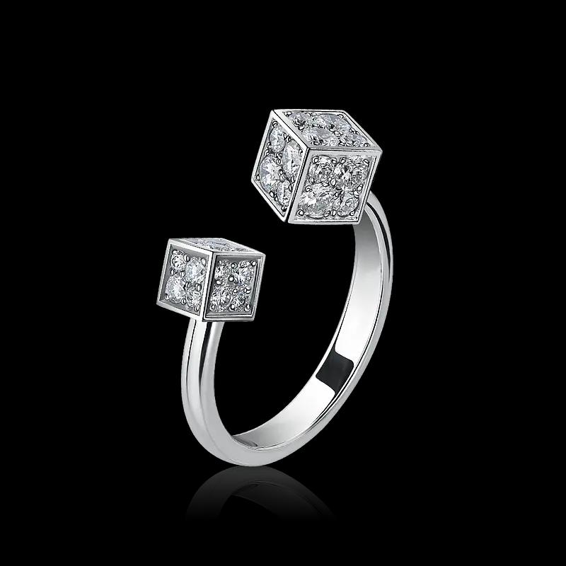 Кольцо CUBE c бриллиантами