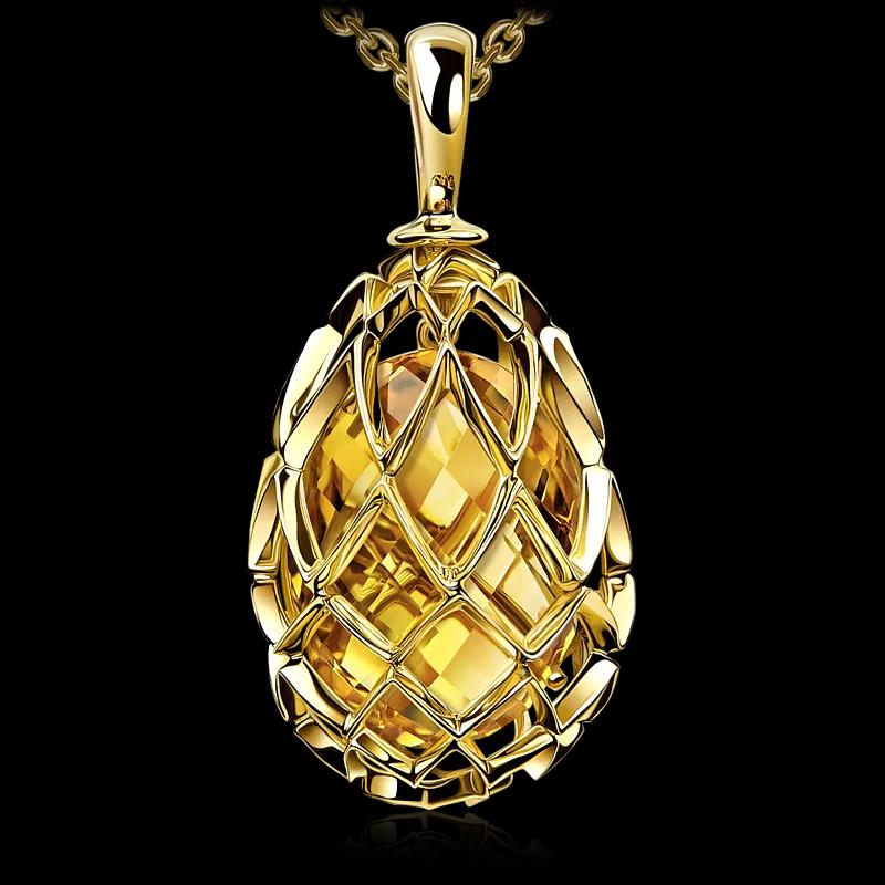 Подвеска с цитрином
