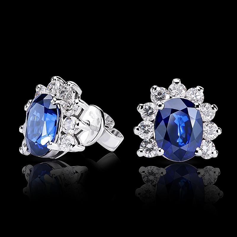 Серьги с сапфирами **ROYAL BLUE**.