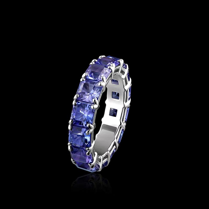 Кольцо с танзанитами