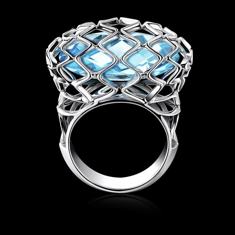 КОЛЬЦО С ТОПАЗОМ SKY