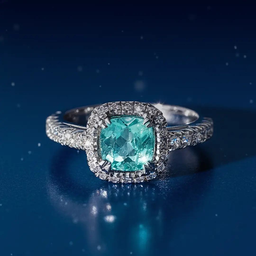 Кольцо с Турмалином PARAIBA